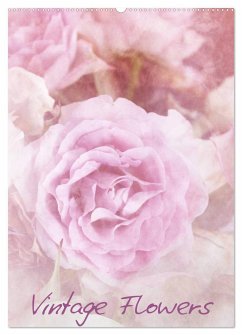 Vintage Flowers (Wandkalender 2024 DIN A2 hoch), CALVENDO Monatskalender