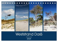 Weststrand Darß (Tischkalender 2024 DIN A5 quer), CALVENDO Monatskalender