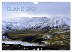 Island 2024 (Wandkalender 2024 DIN A4 quer), CALVENDO Monatskalender