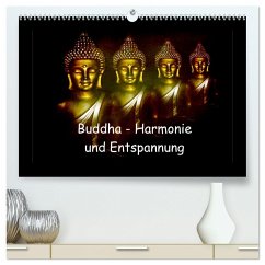 Buddha - Harmonie und Entspannung (hochwertiger Premium Wandkalender 2024 DIN A2 quer), Kunstdruck in Hochglanz