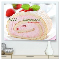 Mhhh ... Kuchenzeit Mein Küchenplaner (hochwertiger Premium Wandkalender 2024 DIN A2 quer), Kunstdruck in Hochglanz