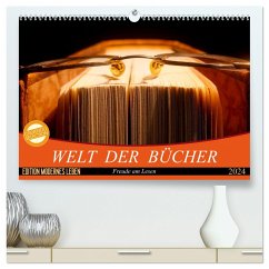 Welt der Bücher (hochwertiger Premium Wandkalender 2024 DIN A2 quer), Kunstdruck in Hochglanz