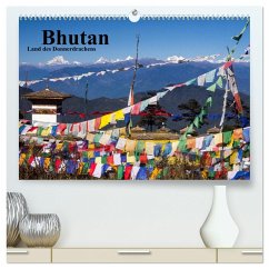 Bhutan 2024 - Land des Donnerdrachens (hochwertiger Premium Wandkalender 2024 DIN A2 quer), Kunstdruck in Hochglanz