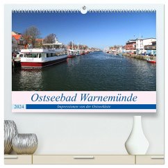 Ostseebad Warnemünde (hochwertiger Premium Wandkalender 2024 DIN A2 quer), Kunstdruck in Hochglanz