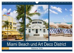 Miami Beach und Art Deco District (Wandkalender 2024 DIN A3 quer), CALVENDO Monatskalender