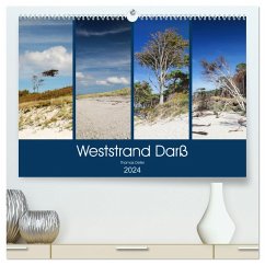 Weststrand Darß (hochwertiger Premium Wandkalender 2024 DIN A2 quer), Kunstdruck in Hochglanz