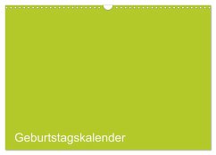 Bastel-Geburtstagskalender grün / Geburtstagskalender (Wandkalender 2024 DIN A3 quer), CALVENDO Monatskalender