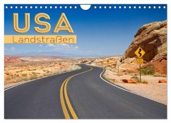 USA Landstraßen (Wandkalender 2024 DIN A4 quer), CALVENDO Monatskalender