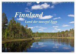 Finnland - Land der tausend Seen (Wandkalender 2024 DIN A3 quer), CALVENDO Monatskalender