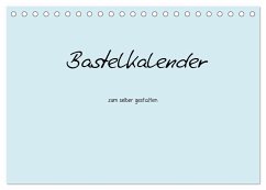 Bastelkalender - hell Blau (Tischkalender 2024 DIN A5 quer), CALVENDO Monatskalender