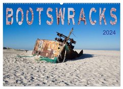 Bootswracks (Wandkalender 2024 DIN A2 quer), CALVENDO Monatskalender
