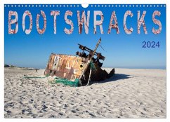 Bootswracks (Wandkalender 2024 DIN A3 quer), CALVENDO Monatskalender