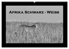 Afrika Schwarz - Weiss (Wandkalender 2024 DIN A2 quer), CALVENDO Monatskalender - Stern, Angelika