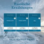 Russische Erzählungen (Bücher + 3 MP3 Audio-CDs) - Lesemethode von Ilya Frank, m. 3 Audio-CD, m. 3 Audio, m. 3 Audio, 3