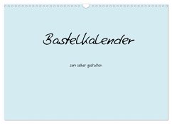 Bastelkalender - hell Blau (Wandkalender 2024 DIN A3 quer), CALVENDO Monatskalender - Tobias, Nina