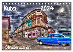 Kuba - Straßenszenen (Tischkalender 2024 DIN A5 quer), CALVENDO Monatskalender