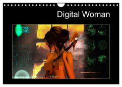 Digital Woman (Wandkalender 2024 DIN A4 quer), CALVENDO Monatskalender