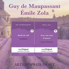 Guy de Maupassant & Émile Zola (Bücher + 2 MP3 Audio-CDs) - Lesemethode von Ilya Frank, m. 2 Audio-CD, m. 2 Audio, m. 2 - Maupassant, Guy de;Zola, Émile