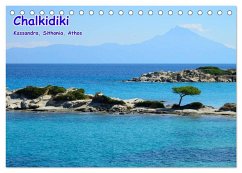 Chalkidiki: Kassandra, Sithonia, Athos (Tischkalender 2024 DIN A5 quer), CALVENDO Monatskalender