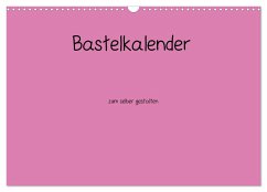Bastelkalender - Pink (Wandkalender 2024 DIN A3 quer), CALVENDO Monatskalender