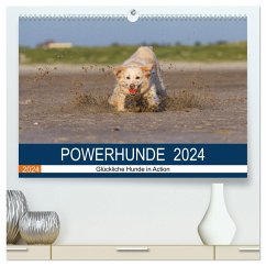 POWERHUNDE 2024 (hochwertiger Premium Wandkalender 2024 DIN A2 quer), Kunstdruck in Hochglanz - Mirsberger, Annett