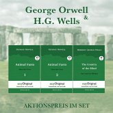 George Orwell & H.G. Wells (Bücher + 3 MP3 Audio-CDs) - Lesemethode von Ilya Frank, m. 3 Audio-CD, m. 3 Audio, m. 3 Audi
