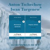 Anton Tschechow & Iwan Turgenew Hardcover (Bücher + 2 MP3 Audio-CDs) - Lesemethode von Ilya Frank, m. 2 Audio-CD, m. 2 A