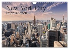 New York City Impressionen (Wandkalender 2024 DIN A4 quer), CALVENDO Monatskalender
