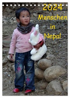Menschen in Nepal (Tischkalender 2024 DIN A5 hoch), CALVENDO Monatskalender