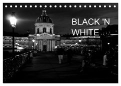 BLACK 'N WHITE (Tischkalender 2024 DIN A5 quer), CALVENDO Monatskalender