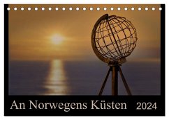 An Norwegens Küsten (Tischkalender 2024 DIN A5 quer), CALVENDO Monatskalender