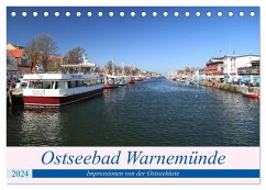 Ostseebad Warnemünde (Tischkalender 2024 DIN A5 quer), CALVENDO Monatskalender