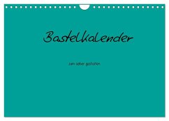 Bastelkalender - Türkis (Wandkalender 2024 DIN A4 quer), CALVENDO Monatskalender - Tobias, Nina
