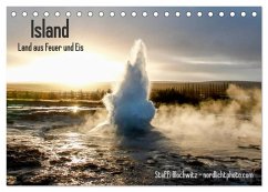 Island - Land aus Feuer und Eis (Tischkalender 2024 DIN A5 quer), CALVENDO Monatskalender