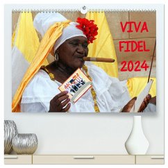 VIVA FIDEL 2024 (hochwertiger Premium Wandkalender 2024 DIN A2 quer), Kunstdruck in Hochglanz