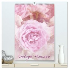 Vintage Flowers (hochwertiger Premium Wandkalender 2024 DIN A2 hoch), Kunstdruck in Hochglanz - Otto, Anja