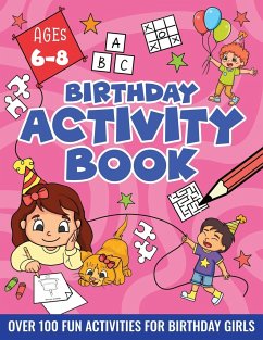BIRTHDAY ACTIVITY BOOK FOR GIRLS, ages 6-8 - Idole, Velvet