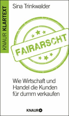 Fairarscht (Mängelexemplar) - Trinkwalder, Sina