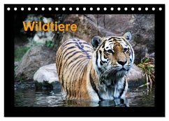 Wildtiere (Tischkalender 2024 DIN A5 quer), CALVENDO Monatskalender
