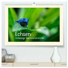 Echsen - Schuppige Überlebenskünstler (hochwertiger Premium Wandkalender 2024 DIN A2 quer), Kunstdruck in Hochglanz - Rinke, Andreas