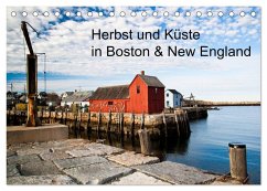 Herbst und Küste in Boston & New England (Tischkalender 2024 DIN A5 quer), CALVENDO Monatskalender