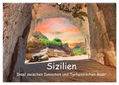 Sizilien - Insel zwischen Ionischen und Tyrhennischen Meer (Wandkalender 2024 DIN A2 quer), CALVENDO Monatskalender