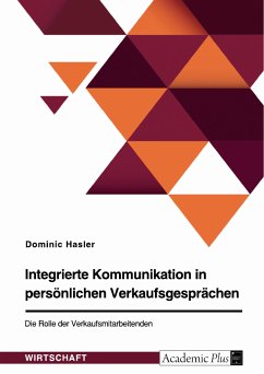 Integrierte Kommunikation in persönlichen Verkaufsgesprächen. Die Rolle der Verkaufsmitarbeitenden (eBook, PDF)