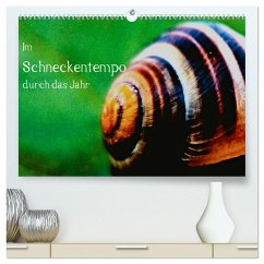 Im Schneckentempo durch das Jahr (hochwertiger Premium Wandkalender 2024 DIN A2 quer), Kunstdruck in Hochglanz - Weih, Lydia