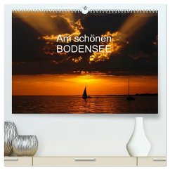 Am schönen Bodensee (hochwertiger Premium Wandkalender 2024 DIN A2 quer), Kunstdruck in Hochglanz