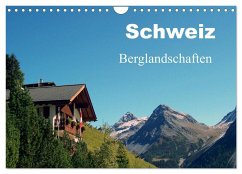 Schweiz - Berglandschaften (Wandkalender 2024 DIN A4 quer), CALVENDO Monatskalender - Schneider, Peter
