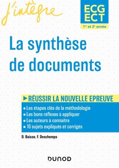 ECG-ECT 1 & 2 La synthèse de documents (eBook, ePUB) - Baisse, Danielle; Deschemps, Florence