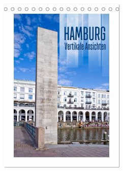 HAMBURG Vertikale Ansichten (Tischkalender 2024 DIN A5 hoch), CALVENDO Monatskalender