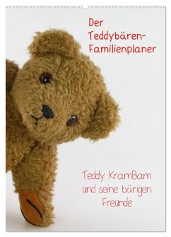 Der Teddybären-Familienplaner (Wandkalender 2024 DIN A2 hoch), CALVENDO Monatskalender