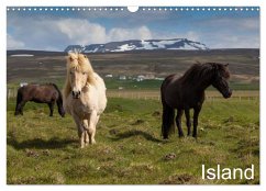 Island (Wandkalender 2024 DIN A3 quer), CALVENDO Monatskalender - Gulbins, Helmut